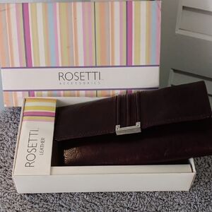 Rosetti Women's Leather Clutch NIB
